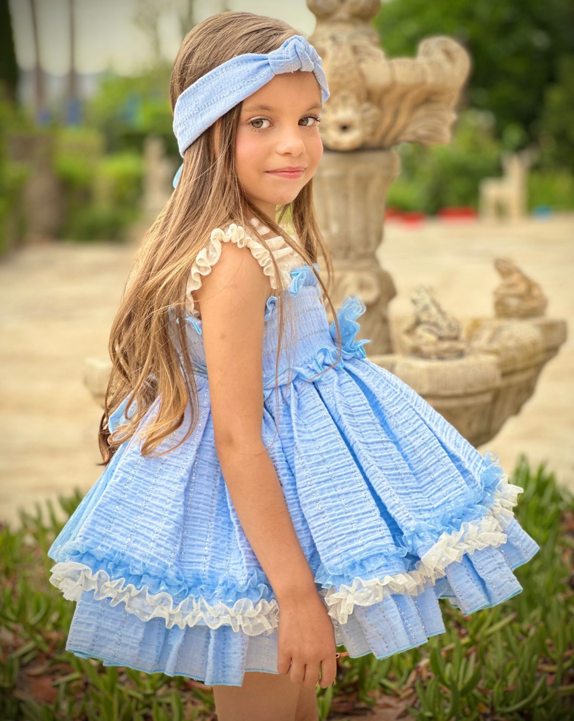 The Helen Dress in Blue